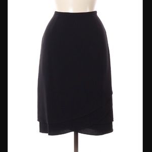 Ann Taylor Black Layered Skirt-Size 6-NWT